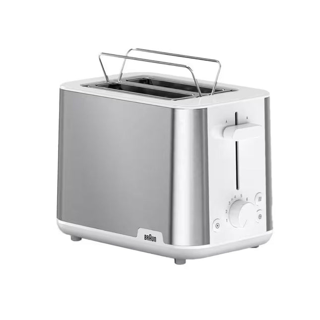Braun PurShine Φρυγανιέρα 2 Θέσεων 900W με 8 Επίπεδα Ροδίσματος και Ζεστάματος HT1510 Άσπρο