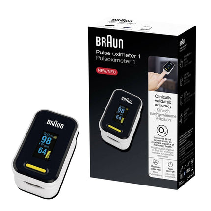 BRAUN Παλμικό Οξύμετρο Δακτύλου Pulse Oximeter 1 με OLED Οθόνη ΥΚ-81CEU