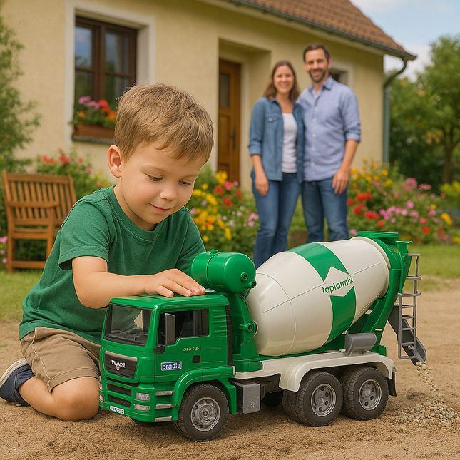 BRUDER 02739 MAN TGA Ρεαλιστικό Φορτηγό Μπετονιέρας Ιδανικό για Παιχνίδι & Δημιουργική Μάθηση