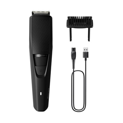 PHILIPS Series 3000 Beardtrimmer Επαναφορτιζόμενη Κουρευτική Μηχανή με 20 Ρυθμίσεις Μήκους 0,5-10 mm, Σύστημα Lift & Trim, USB Φόρτιση & έως 60 Λεπτά Χρόνο Λειτουργίας BT3234/15