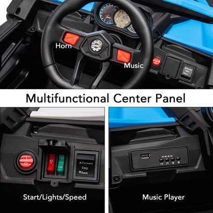 Buggy Car Ηλεκτροκίνητο Αυτοκίνητο 12V 4.5Ah με Τηλεχειριστήριο, MP3 Player & EVA Τροχούς Κόκκινο/Μπλε