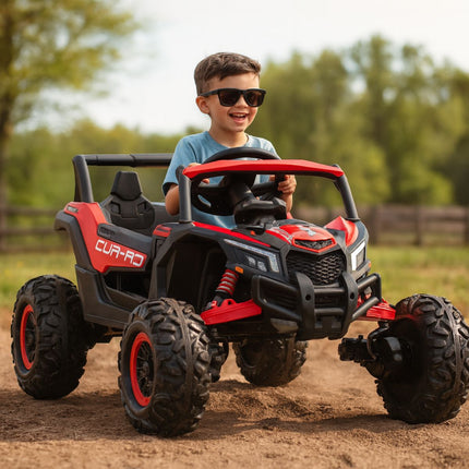 Buggy Car Ηλεκτροκίνητο Αυτοκίνητο 12V 4.5Ah με Τηλεχειριστήριο, MP3 Player & EVA Τροχούς Κόκκινο/Μπλε