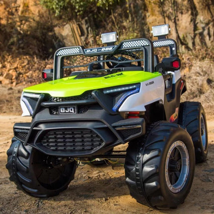 Buggy Car Ηλεκτροκίνητο Αυτοκίνητο 4×4 12V με Δερμάτινα Καθίσματα, 2 Θέσεων & Τηλεχειριστήριο 2.4G Πράσινο, 3+ Ετών