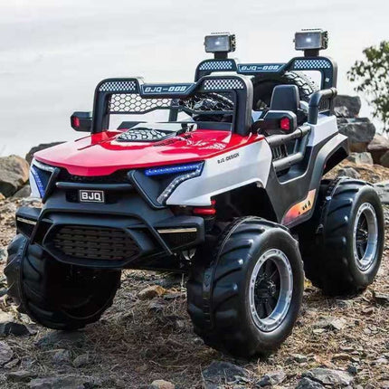 Buggy Car Ηλεκτροκίνητο Αυτοκίνητο 4×4 12V με Δερμάτινα Καθίσματα, 2 Θέσεων & Τηλεχειριστήριο 2.4G Κόκκινο, 3+ Ετών