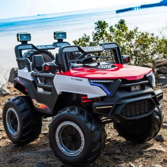 Buggy Car Ηλεκτροκίνητο Αυτοκίνητο 4×4 12V με Δερμάτινα Καθίσματα, 2 Θέσεων & Τηλεχειριστήριο 2.4G Κόκκινο, 3+ Ετών