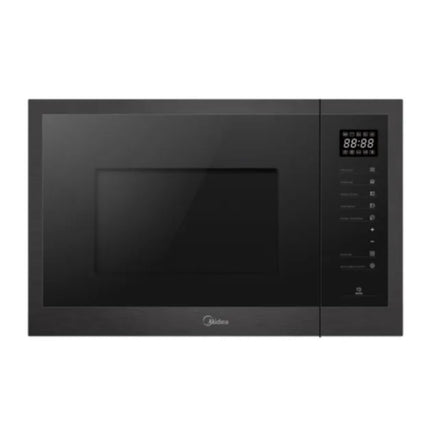 Midea Εντοιχιζόμενος Φούρνος Μικροκυμάτων 25L 900W με Grill, 2 λειτουργίες θέρμανσης & 8 Προγράμματα, Μαύρο TG925E3BK