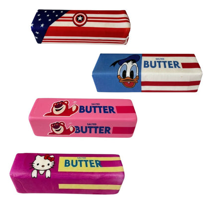 Squishy Butter Cartoon σε Σχήμα Βουτύρου 113g 1 Τεμάχιο 3+ Ετών σε Διάφορα Cartoon Σχέδια