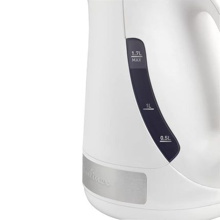 MOULINEX Principio Plus Βραστήρας 2400W 1.7L με Περιστρεφόμενη Βάση 360°, Διπλή Ενδειξη, Κρυφή Αντίσταση & Φίλτρο Κατά των Αλάτων BY108110