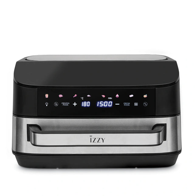 IZZY Ψηφιακή Φριτέζα Αέρος 2 σε 1 με Pizza Oven 7L 2200W, Διπλή Αντίσταση & 8 Προγράμματα IZ-8264, Μαύρη
