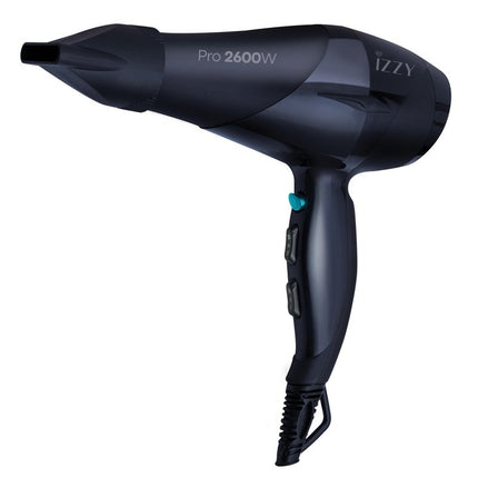 IZZY Procare Επαγγελματικό Πιστολάκι Μαλλιών έως 2600W με Φυσούνα, AC Motor, 3 Θερμοκρασίες, 2 Ταχύτητες & Κρύο Αέρα