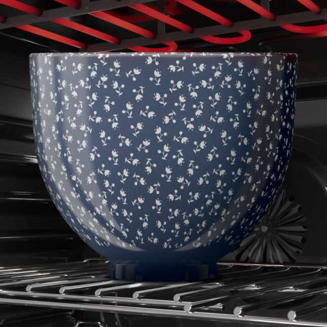 KitchenAid Vintage Florals Κεραμικό Μπολ Ανάμειξης 4.7L για Μίξερ Tilt-Head 5KSM2CB5BF Blue