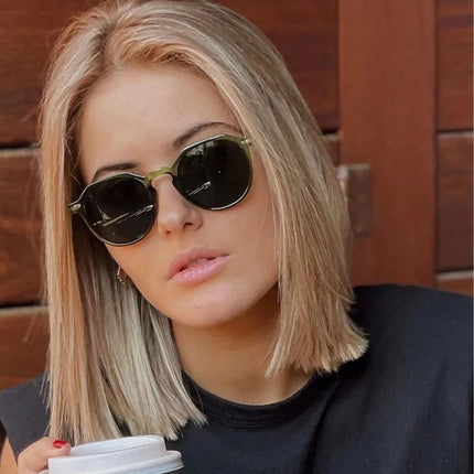 MELLER CHAUEN Unisex  Γεωμετρικά Γυαλιά Ηλίου με Πράσινο Σκελετό και Πράσινους Πολωτικούς Φακούς UV400 CH3-GREENOLI All Olive