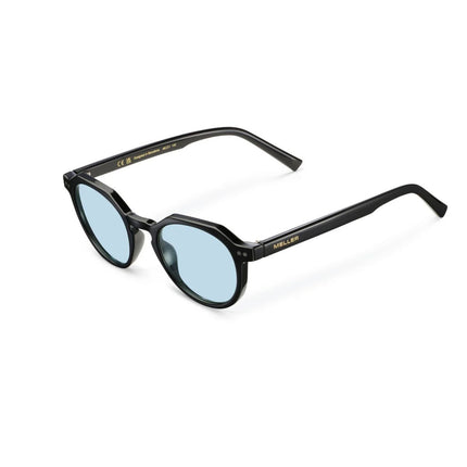 MELLER CHAUEN Unisex Γεωμετρικά Γυαλιά Ηλίου με Μαύρο Σκελετό και Μπλε Φακούς UV400 CH3-TUTBLUE Black Turquoise