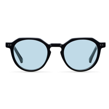 MELLER CHAUEN Unisex Γεωμετρικά Γυαλιά Ηλίου με Μαύρο Σκελετό και Μπλε Φακούς UV400 CH3-TUTBLUE Black Turquoise