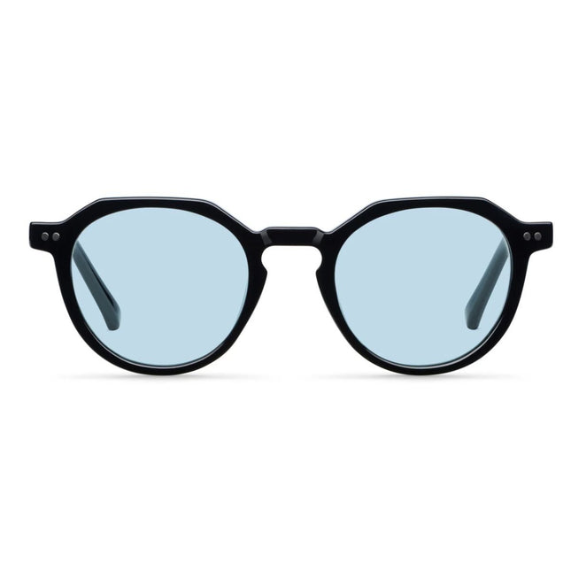 MELLER CHAUEN Unisex Γεωμετρικά Γυαλιά Ηλίου με Μαύρο Σκελετό και Μπλε Φακούς UV400 CH3-TUTBLUE Black Turquoise