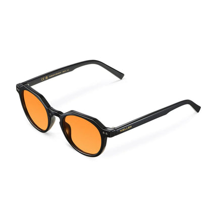MELLER CHAUEN Unisex Γεωμετρικά Γυαλιά Ηλίου με Μαύρο Σκελετό και Πορτοκαλί Φακούς UV400 CH4-TUTORANGE Black Orange