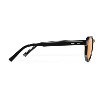 MELLER CHAUEN Unisex Γεωμετρικά Γυαλιά Ηλίου με Μαύρο Σκελετό και Πορτοκαλί Φακούς UV400 CH4-TUTORANGE Black Orange