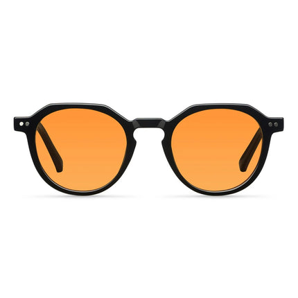 MELLER CHAUEN Unisex Γεωμετρικά Γυαλιά Ηλίου με Μαύρο Σκελετό και Πορτοκαλί Φακούς UV400 CH4-TUTORANGE Black Orange