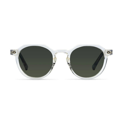 MELLER CHAUEN Unisex Γεωμετρικά Γυαλιά Ηλίου με Διάφανο Σκελετό και Πράσινους Πολωτικούς Φακούς UV400 CH4-MINOROLI Minor Olive