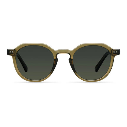 MELLER CHAUEN Unisex Γεωμετρικά Γυαλιά Ηλίου με Πράσινο Σκελετό και Πράσινους Πολωτικούς Φακούς UV400 CH4-MOSSOLI Moss Olive