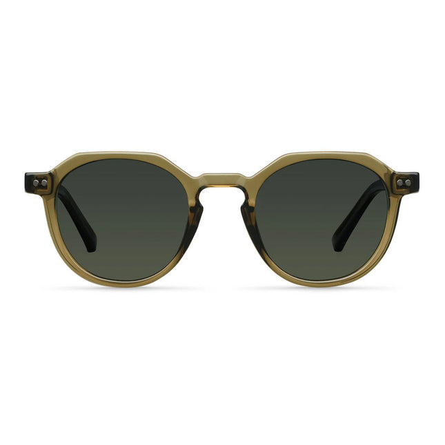 MELLER CHAUEN Unisex Γεωμετρικά Γυαλιά Ηλίου με Πράσινο Σκελετό και Πράσινους Polarized Φακούς UV400 CH4-MOSSOLI Moss Olive