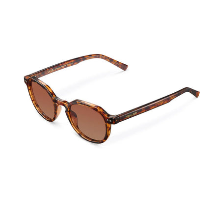 MELLER CHAUEN Unisex Γεωμετρικά Γυαλιά Ηλίου με Σκελετό Ταρταρούγα και Καφέ Πολωτικούς Φακούς UV400 CH4-TIGGBROWN Tigris Brown