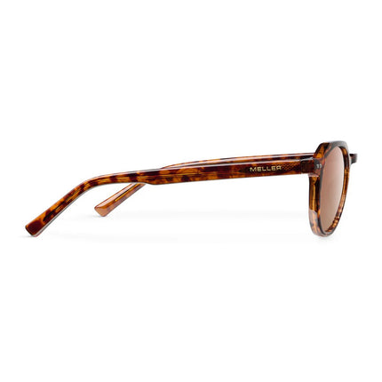 MELLER CHAUEN Unisex Γεωμετρικά Γυαλιά Ηλίου με Σκελετό Ταρταρούγα και Καφέ Πολωτικούς Φακούς UV400 CH4-TIGGBROWN Tigris Brown