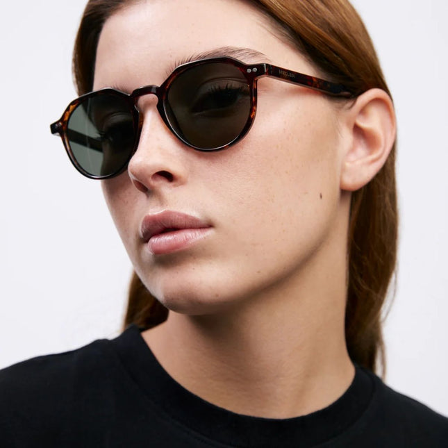 MELLER CHAUEN Unisex Γεωμετρικά Γυαλιά Ηλίου με Σκελετό Ταρταρούγα και Πράσινους Polarized Φακούς UV400 CH3-TIGOLI Tigris Olive