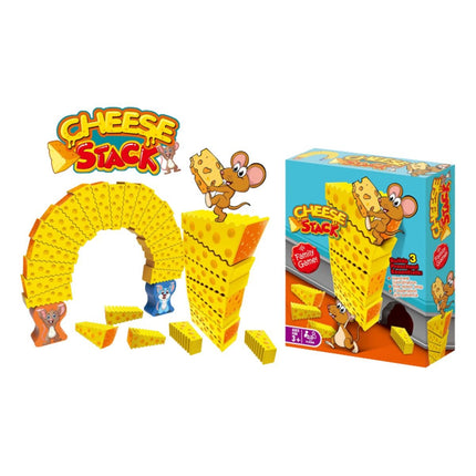 Επιτραπέζιο Παιχνίδι Cheese Stack Blocks Στοίβα Τυριών με Ποντικάκια 3+ Ετών