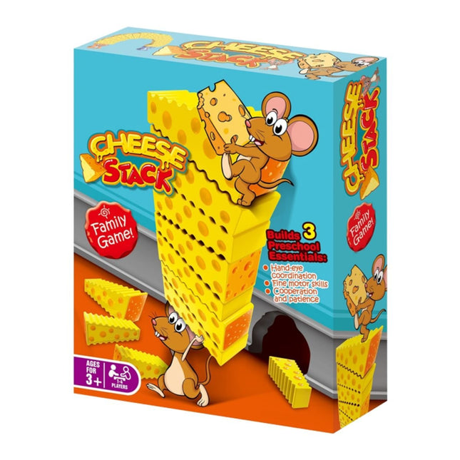 Επιτραπέζιο Παιχνίδι Cheese Stack Blocks Στοίβα Τυριών με Ποντικάκια 3+ Ετών