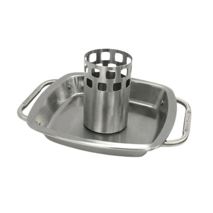Broil King Imperial Ανοξείδωτο Σκεύος Ψησίματος Κοτόπουλου με Ταψί για Grill 69133