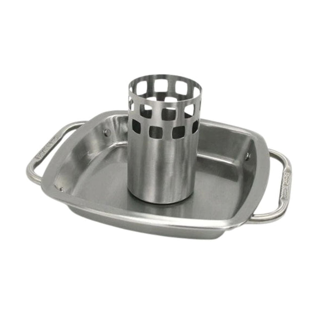 Broil King Imperial Ανοξείδωτο Σκεύος Ψησίματος Κοτόπουλου με Ταψί για Grill 69133