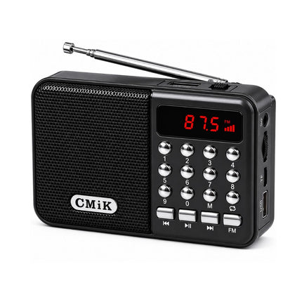 CMiK Πολυλειτουργικό Φορητό Ραδιόφωνο με Bluetooth, USB και Ηχείο MK-066BT