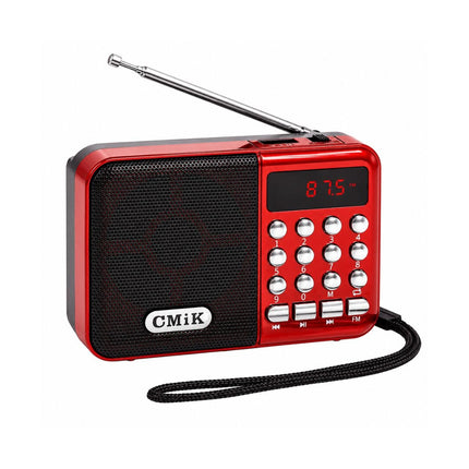 CMiK Πολυλειτουργικό Φορητό Ραδιόφωνο με Bluetooth, USB και Ηχείο MK-066BT
