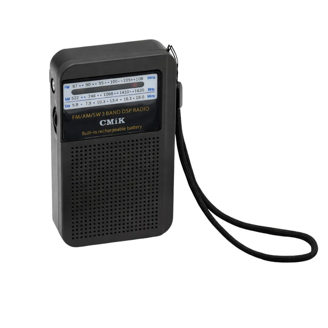 CMik Radio Φορητό Επαναφορτιζόμενο Ραδιόφωνο FM/AM/SW με Υποδοχή Ακουστικών και Κεραία MK-308