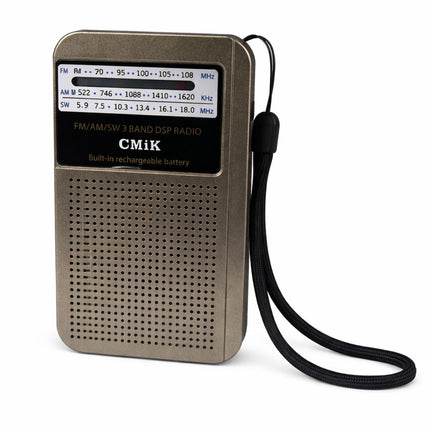 CMik Radio Φορητό Επαναφορτιζόμενο Ραδιόφωνο FM/AM/SW με Υποδοχή Ακουστικών και Κεραία MK-308