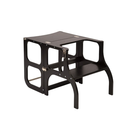 STEP’n’SIT® Montessori Βοηθητικός Πύργος και Τραπέζι 2 σε 1 Μετατρέψιμο Έπιπλο για Παιδιά 18+ Μηνών Μαύρο