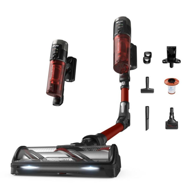 Rowenta X-Force Flex 13.60 Animal Επαναφορτιζόμενη Σκούπα Stick με Τεχνολογία Flex, Φωτισμό LED και Βούρτσα για Κατοικίδια με Αυτονομία έως 60 Λεπτά RH9A73 Κόκκινο