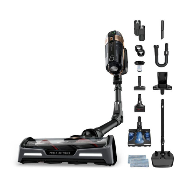 Rowenta X-Force Flex 15.60 Animal Aqua Επαναφορτιζόμενη Σκούπα Stick 550W για Σκούπισμα και Σφουγγάρισμα με Αυτονομία έως 60 Λεπτά RH99G3