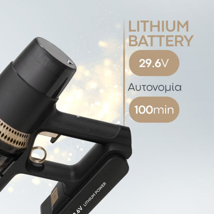 IZZY Galaxy G6 3 σε 1 Επαναφορτιζόμενη Ασύρματη Σκούπα Stick 750W 29.6V BLDC με Κάδο Σκόνης 1.4 L, Smart Sensor και Αυτονομία έως 100 Λεπτά 225053 Μαύρο