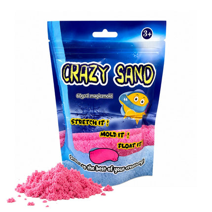 Crazy Sand Μαγική Άμμος 60g με Καλούπι 3+ Ετών Ροζ