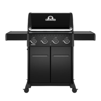 Broil King Crown 420 Shadow Ψησταριά BBQ με 4 Καυστήρες και Μαντεμένιες Σχάρες 865153 Μαύρο