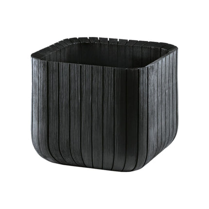 KETER Πλαστική Γλάστρα Κύβος M 40cm 612081 Ανθρακί