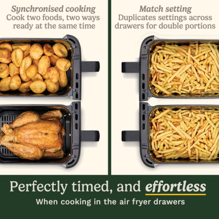 Cuisinart Air Fryer & Φούρνος TriZone 13.6L 2550W με 9 Λειτουργίες AFT13XSSU Μαύρος