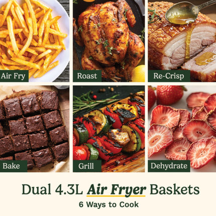 Cuisinart Air Fryer & Φούρνος TriZone 13.6L 2550W με 9 Λειτουργίες AFT13XSSU Μαύρος