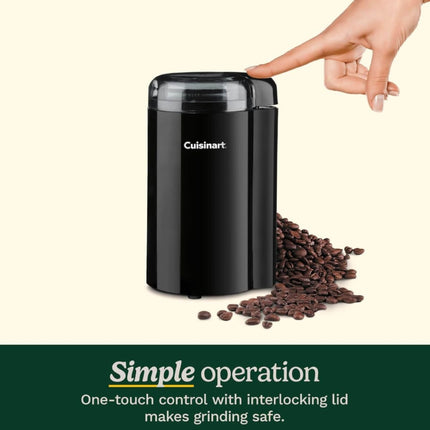Cuisinart Μύλος Άλεσης Καφέ 130W με Ανοξείδωτες Λεπίδες DCG20BKNU Μαύρος