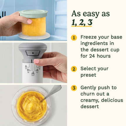 Cuisinart Freeze Wand Παγωτομηχανή Χειρός με 5 Προγράμματα ICEFD10U Λευκό