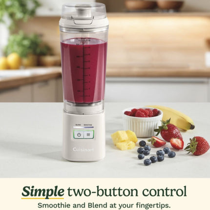 Cuisinart To Go Portable Blender Φορητό Μπλέντερ 0.5L Ασύρματο USB-C PBL100U Ασημί