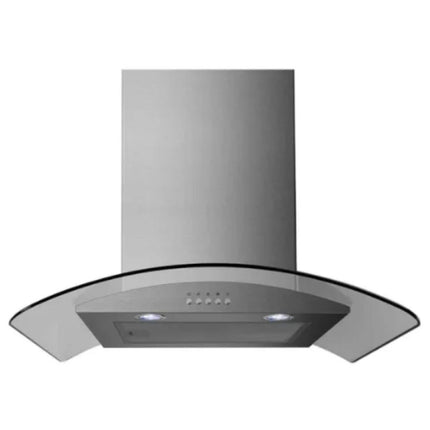 Midea Επιτοίχιος Απορροφητήρας 60cm με Καμπύλο Γυαλί, 630 m³/h, LED Φωτισμός, Μηχανικά Πλήκτρα, MH60G3250X Inox