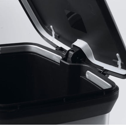 CURVER Deco 50L Κάδος Απορριμμάτων με Πεντάλ, Αντιχαρακτικό Μεταλλικό Φινίρισμα &amp; Αντιοσμικό Καπάκι